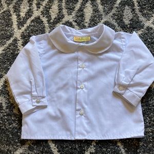 This & this 6 month collared white botton up